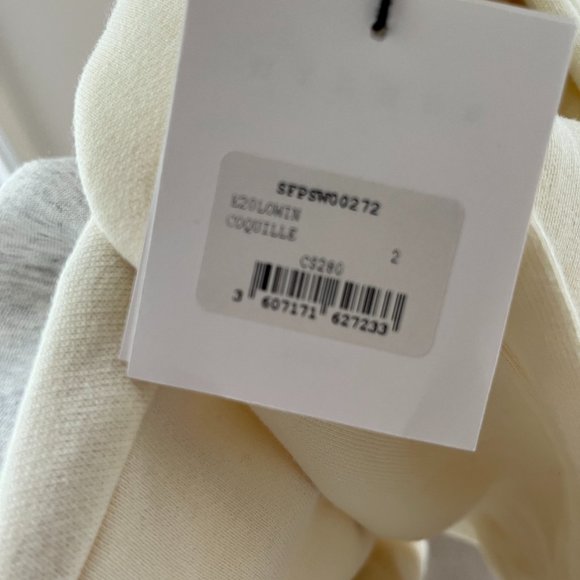 NEW Cream Red Sandro "Please Love" Heart Hoodie - Picture 5 of 5